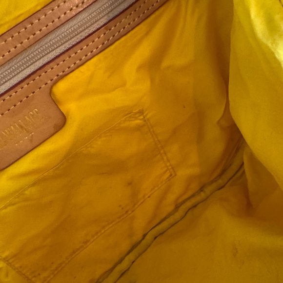 MZ Wallace Navy Quilted Crossbody Bag with Yellow Accents - Picture 10 of 12